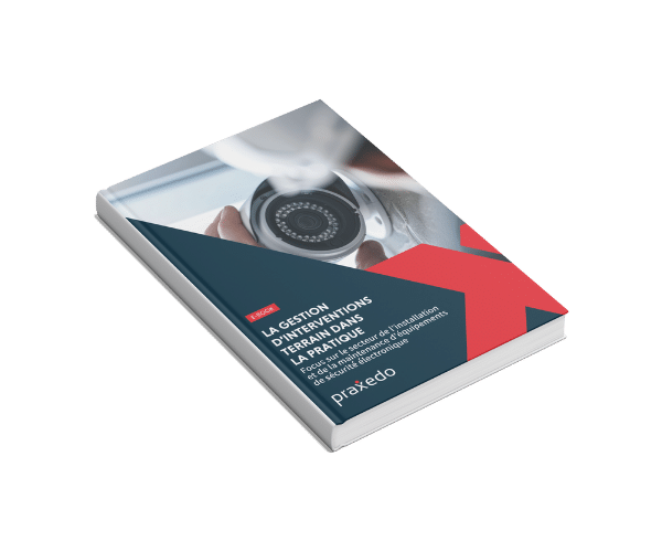 mockup Ebook industrie Sécurité Electronique - Praxedo